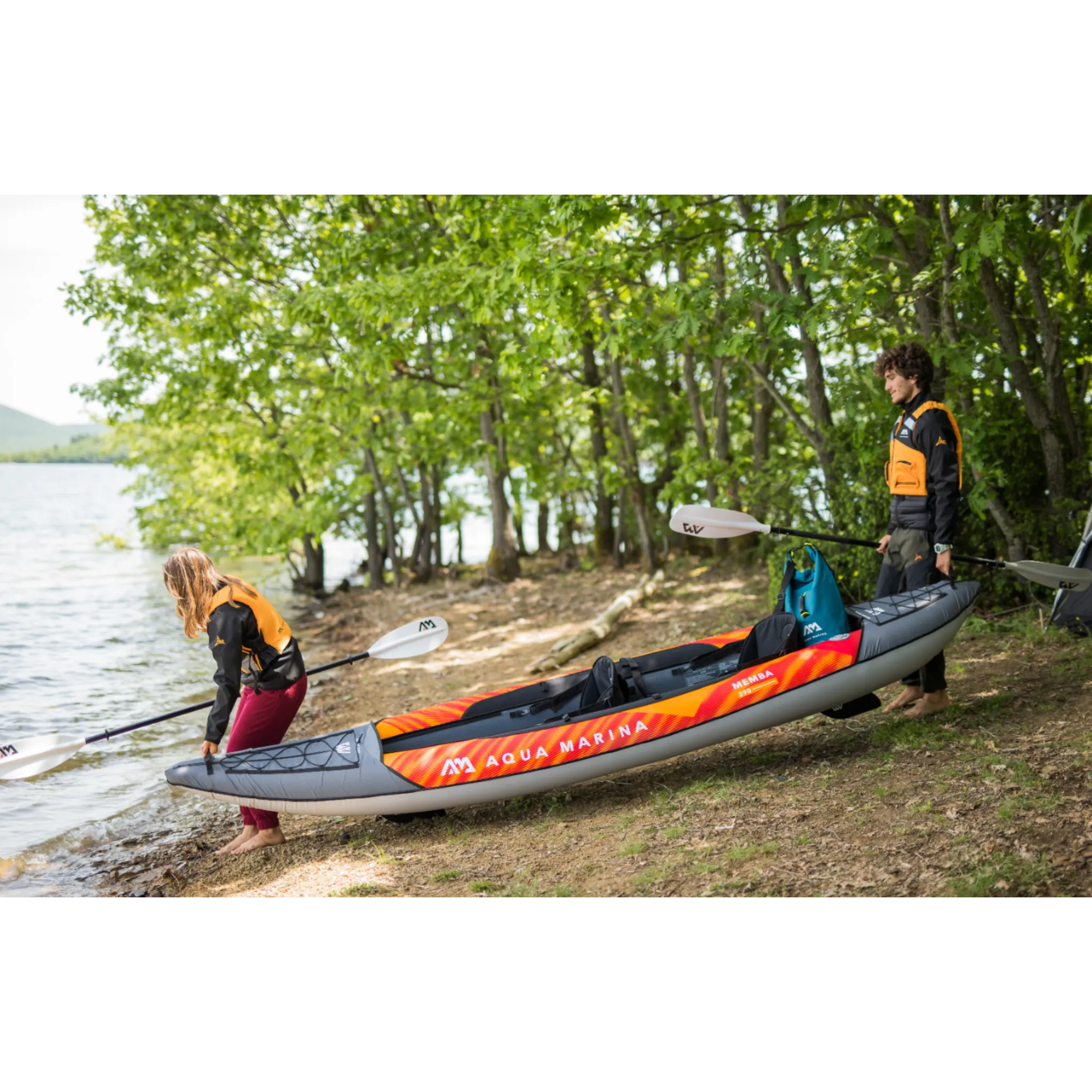 Aqua Marina - Memba-390 Inflatable Touring Kayak 2-Person