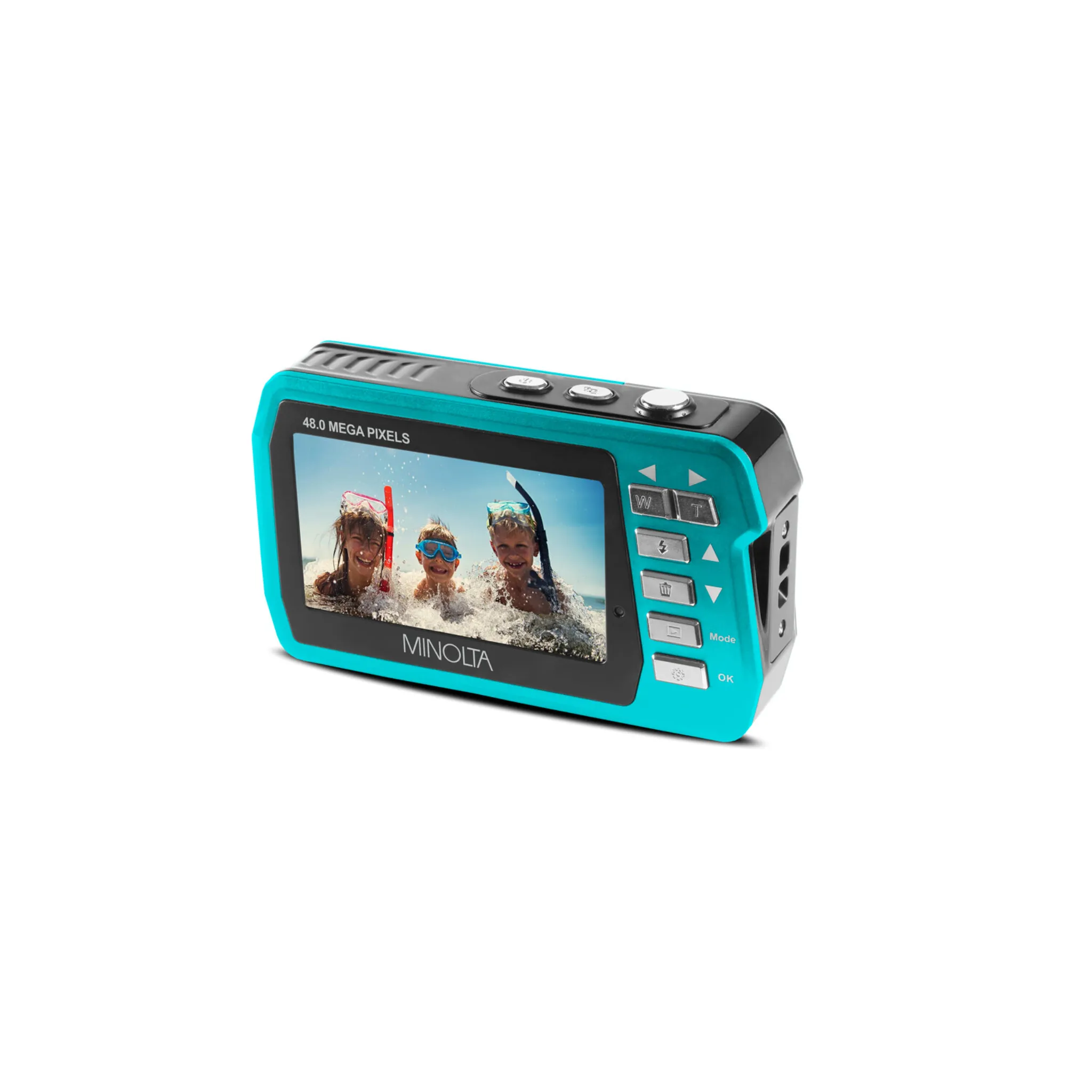 Minolta® 48.0-Megapixel Waterproof Digital Camera (Blue)