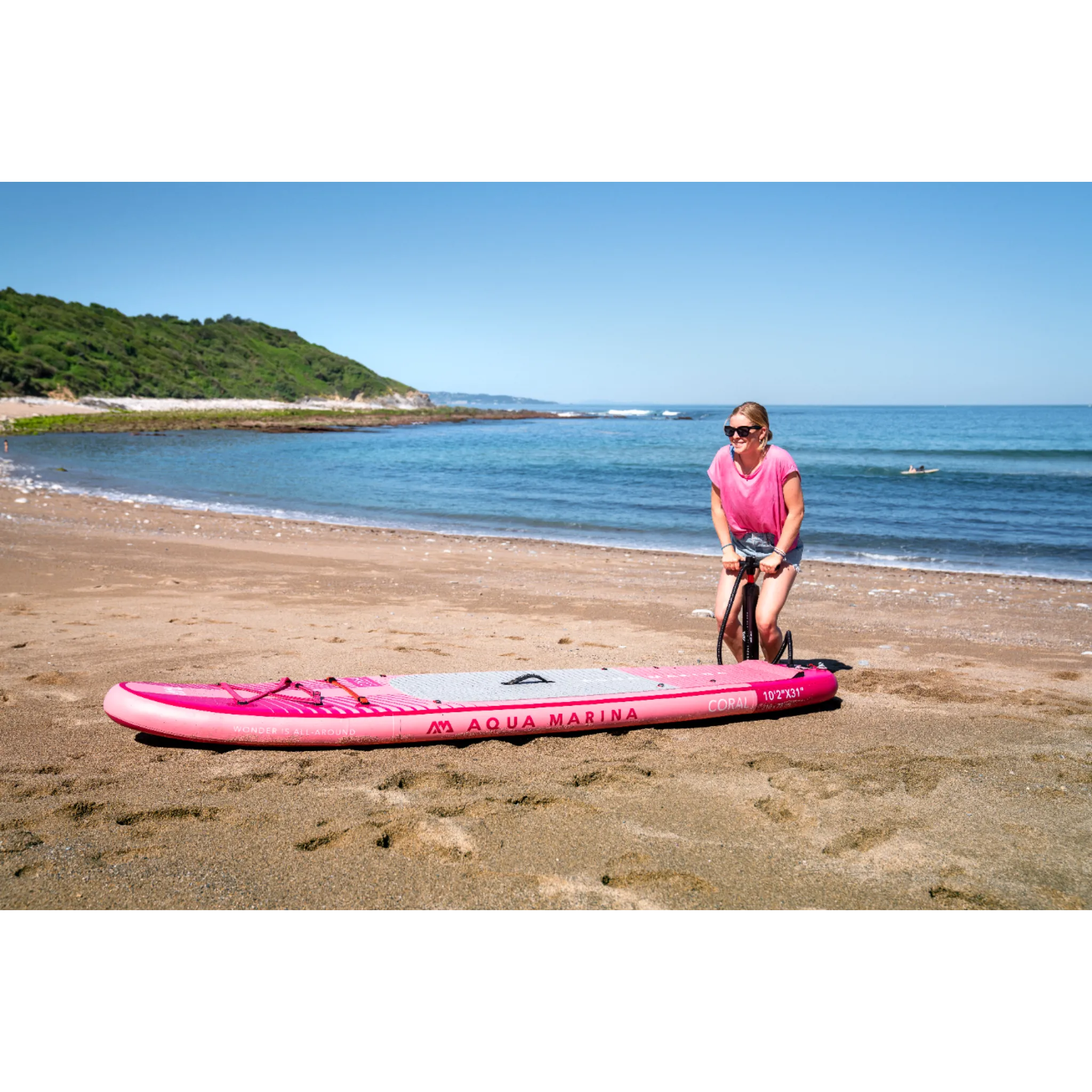 Aqua Marina Coral (Raspberry) Advanced All-around iSUP Paddleboard
