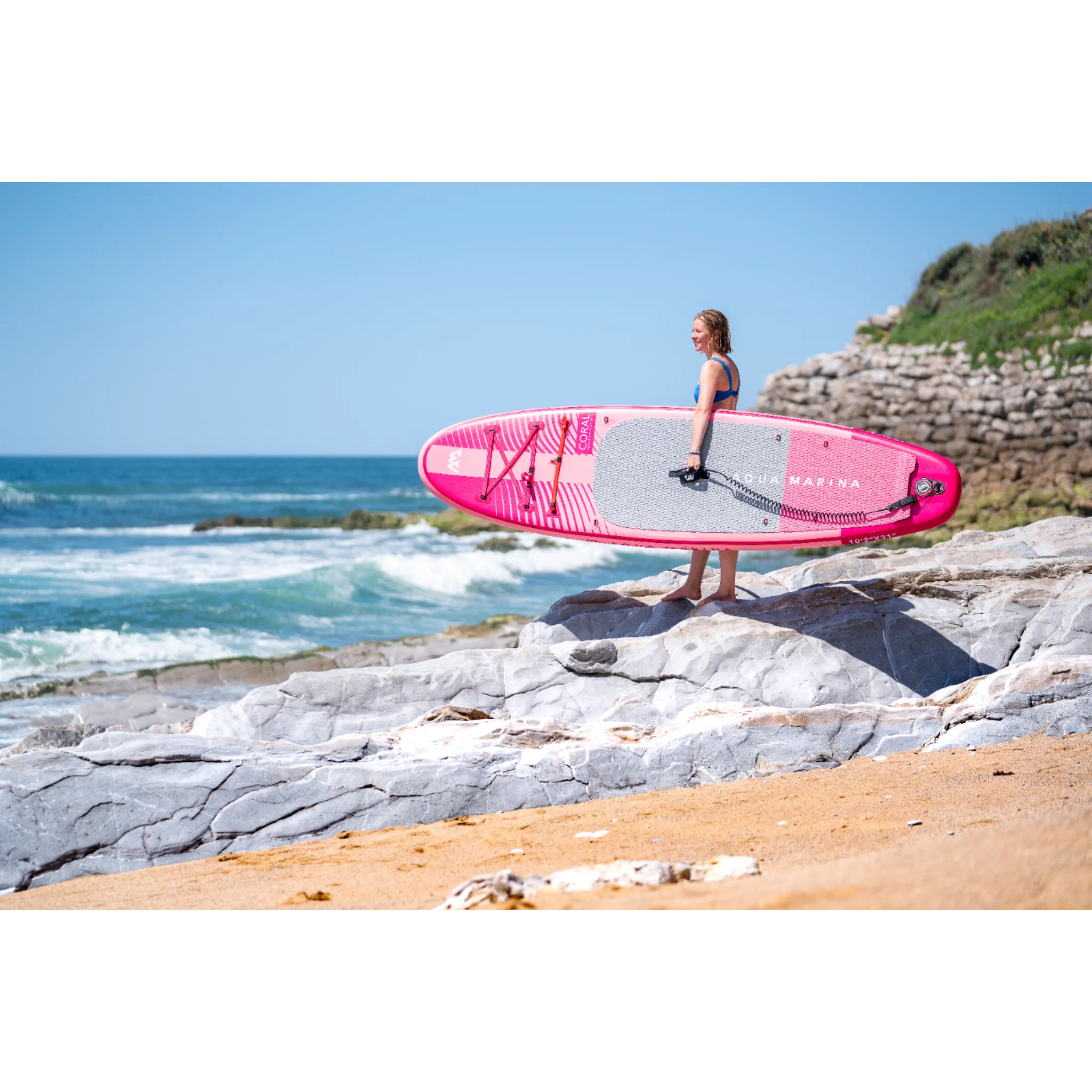 Aqua Marina Coral (Raspberry) Advanced All-around iSUP Paddleboard