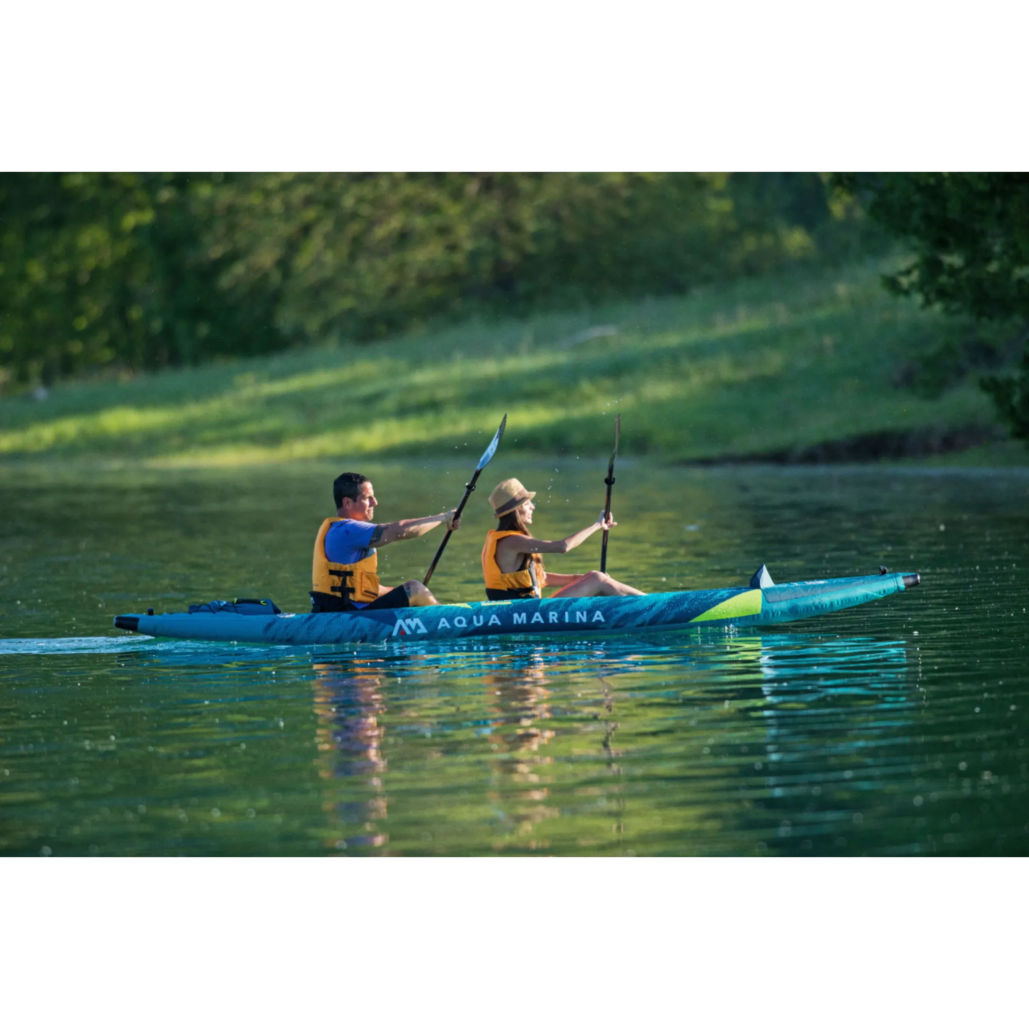 Aqua Marina - Steam-412 Versatile/Whitewater Inflatable 2-Person Kayak