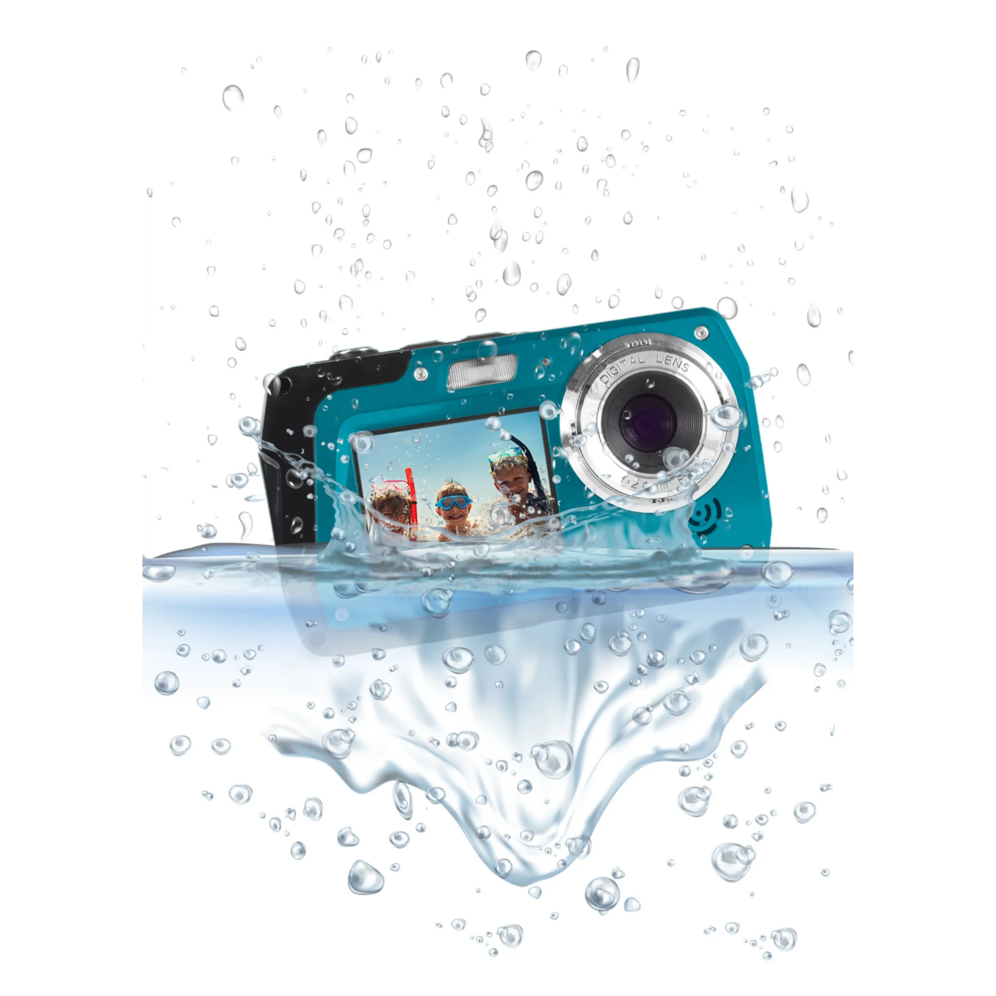 Minolta® 48.0-Megapixel Waterproof Digital Camera (Blue)
