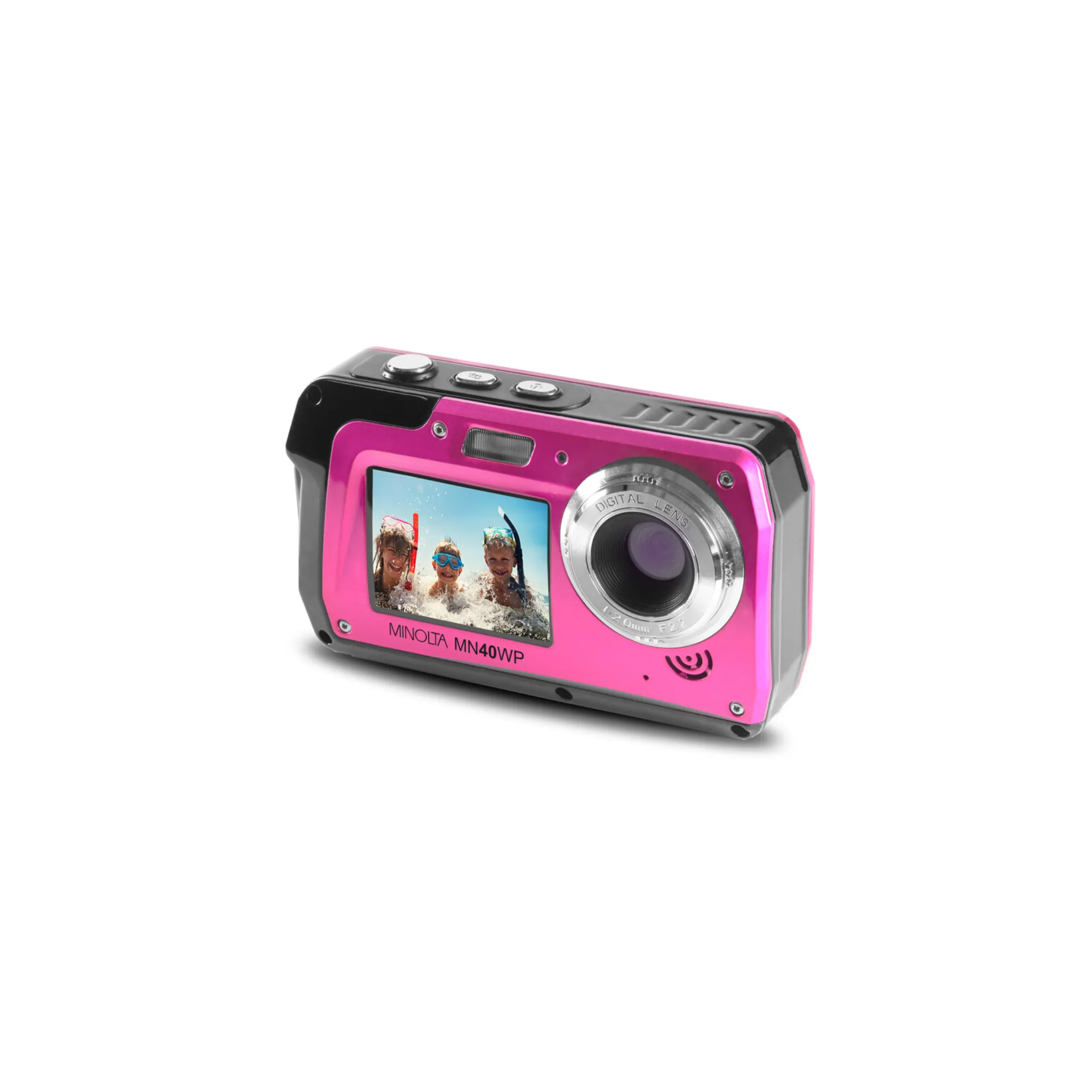 Minolta® 48.0-Megapixel Waterproof Digital Camera (Pink)