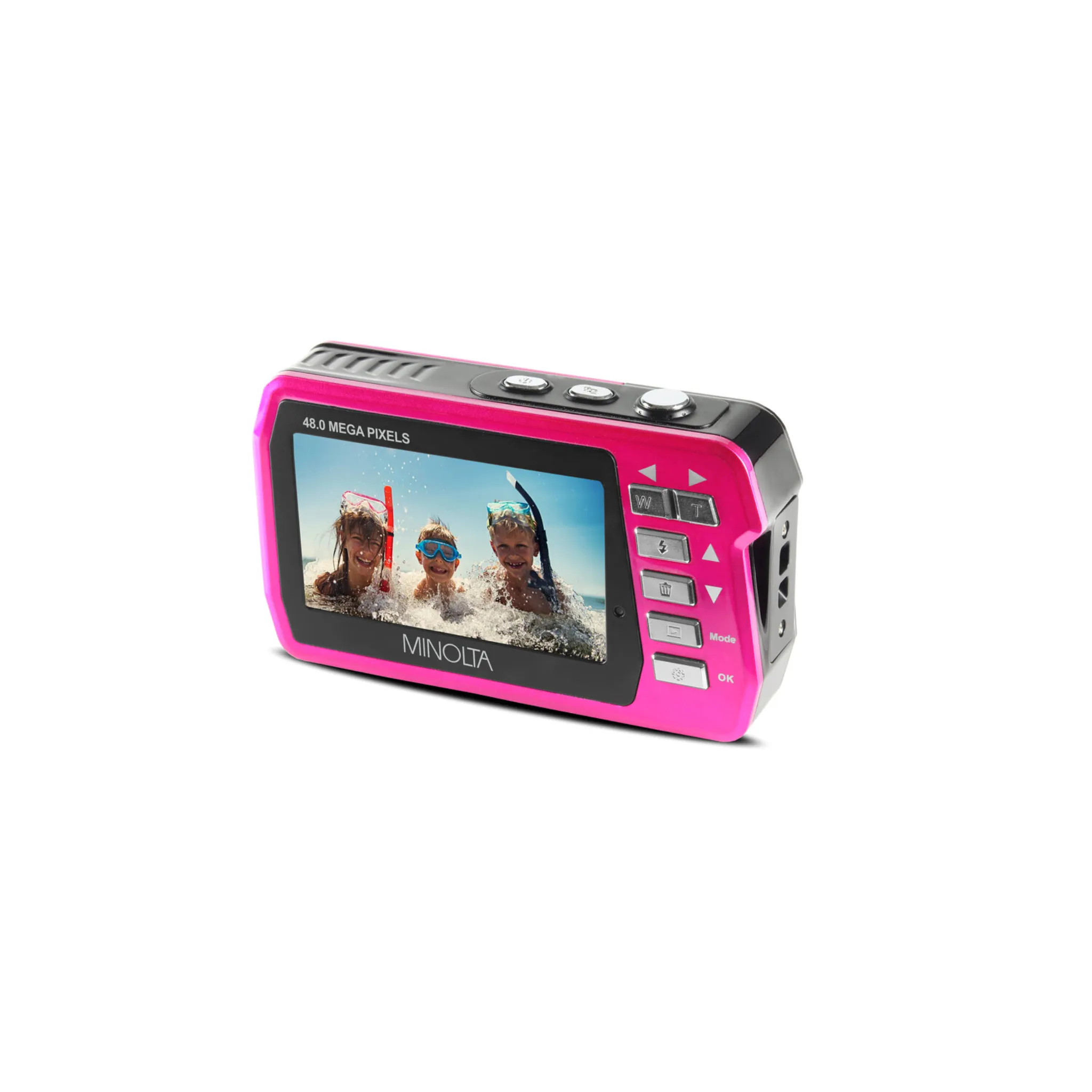 Minolta® 48.0-Megapixel Waterproof Digital Camera (Pink)